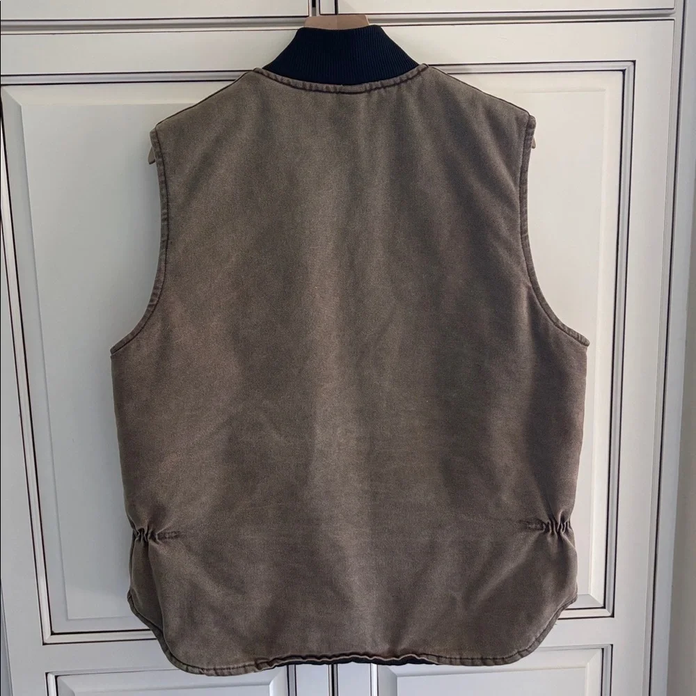 Vintage Carhartt Vest VO2 CHT Quilted Liner Union Made USA Work Wear Men's Large